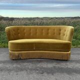 Canapé banane danois du milieu du siècle