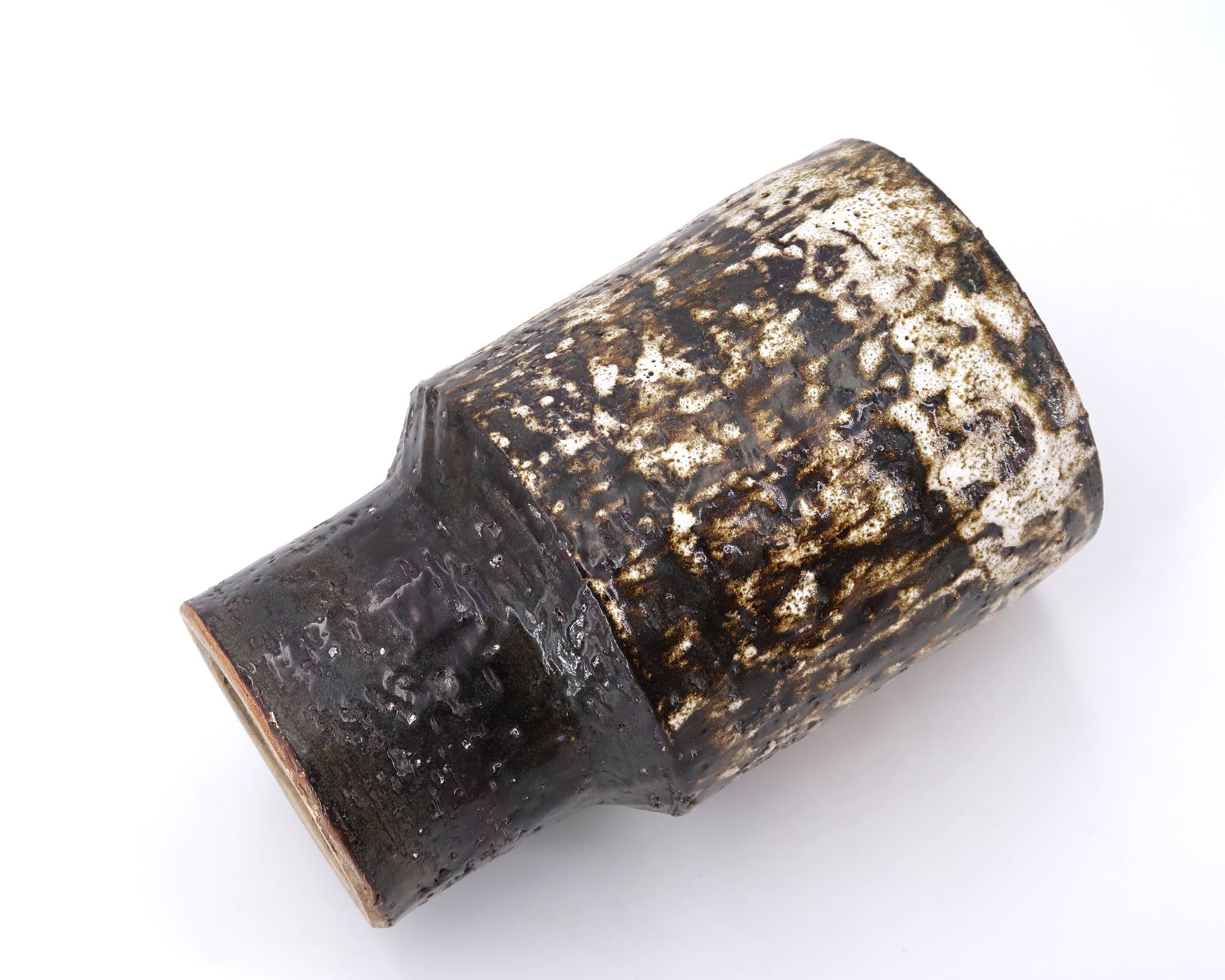 Fat lava ceramic vase by Pieter Groeneveldt, 1950s