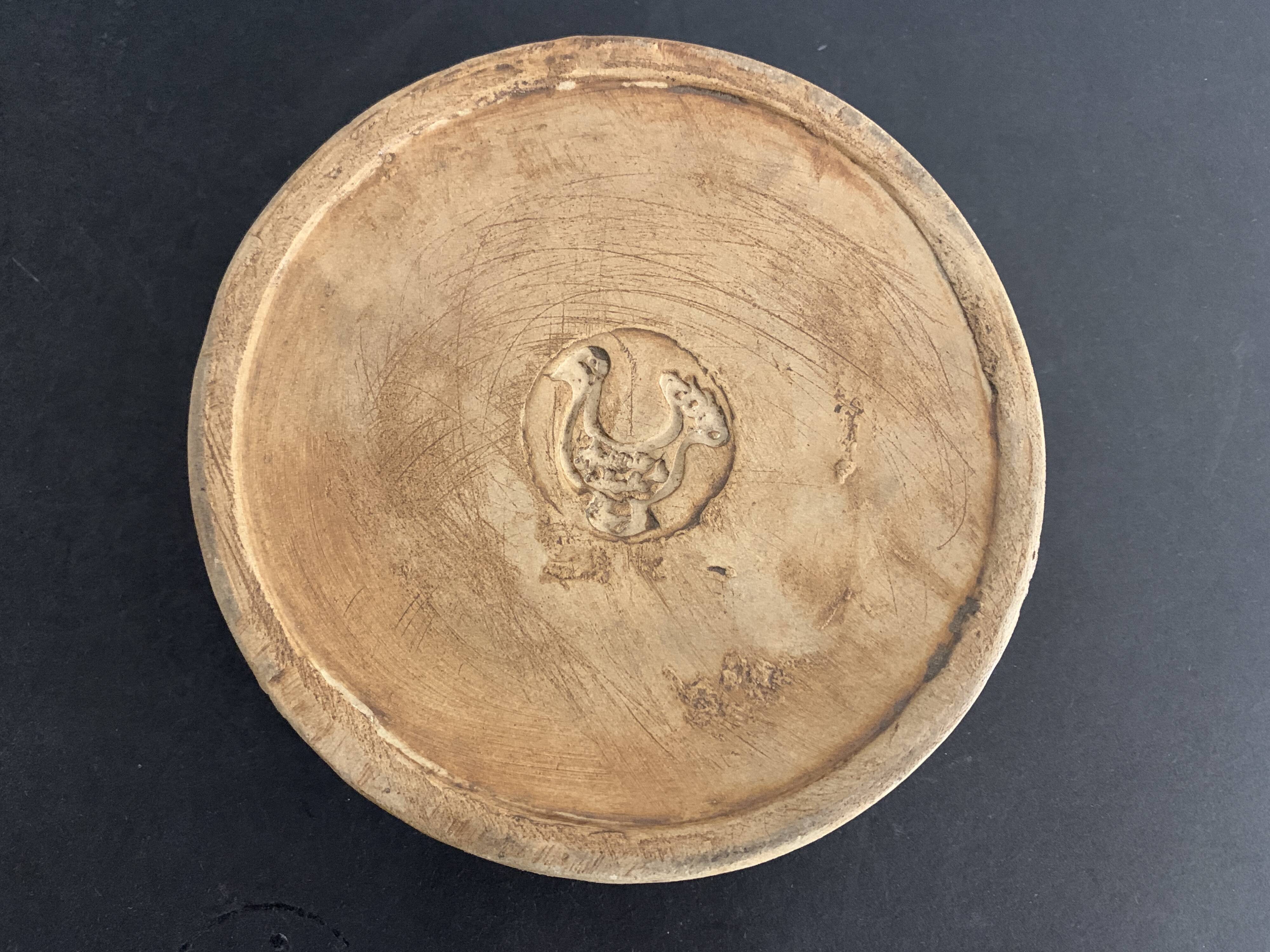 Ceramic ashtray Poterie la Colombe, 1970