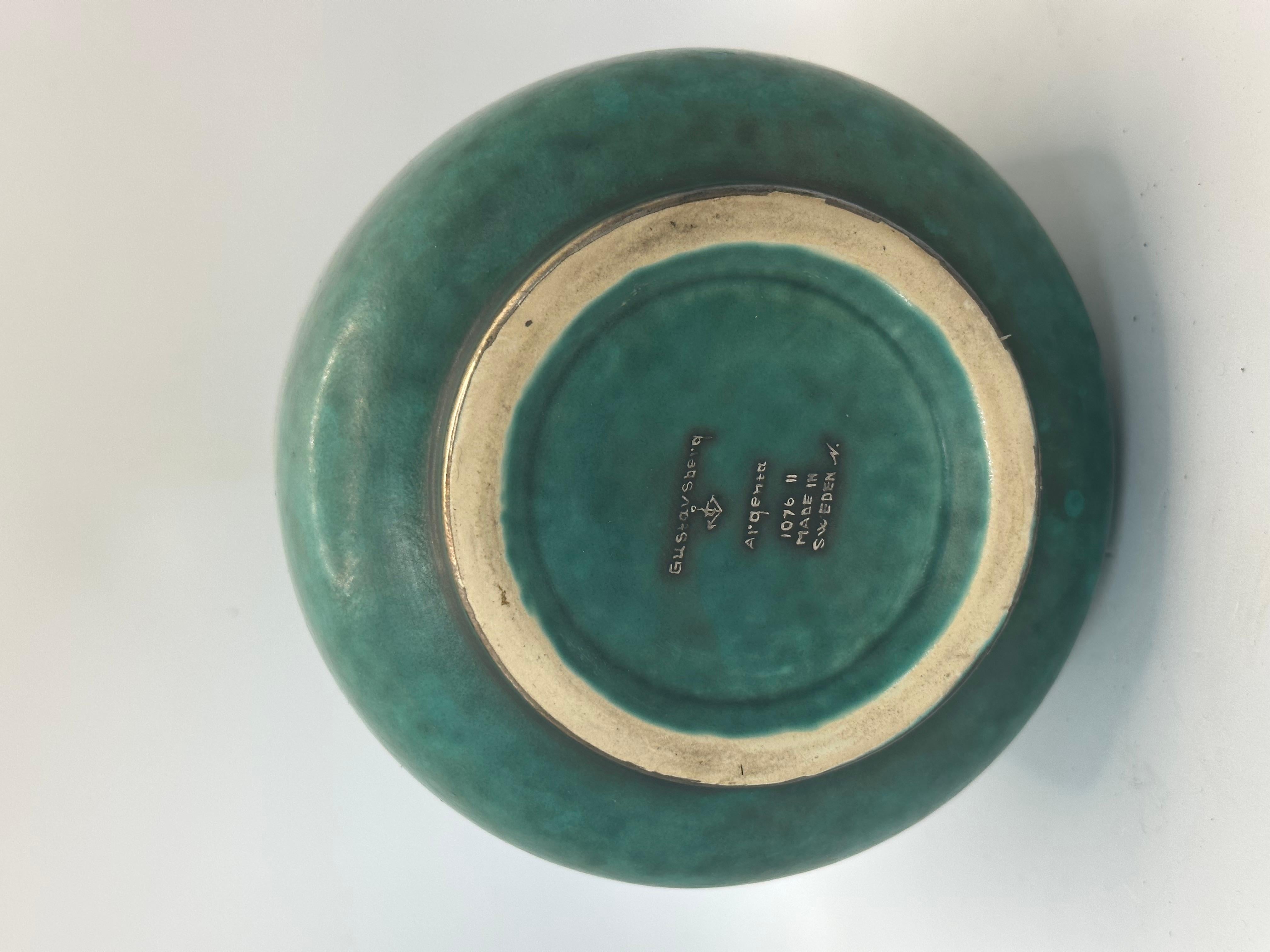 Argenta vase by Wilhem Kage for Gustavsberg, Sweden, 1950, signed