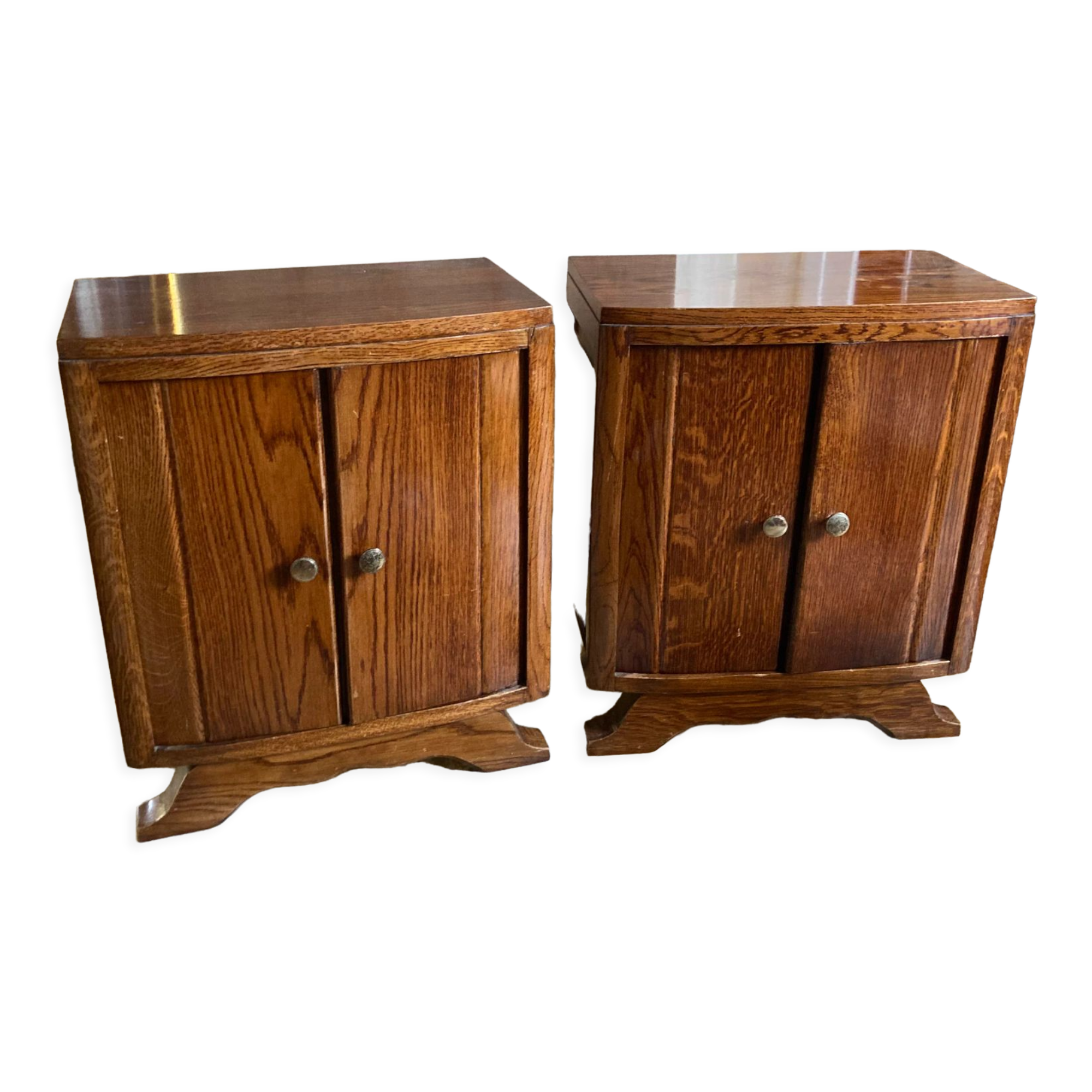 2 bedside tables or bedside table vintage year 1950