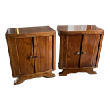 2 bedside tables or bedside table vintage year 1950