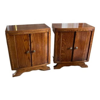 2 bedside tables or bedside table vintage year 1950