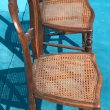 Pair of cane chairs