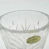 Bohemian crystal vase, Czechoslovakia