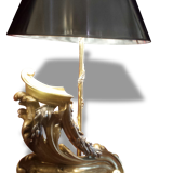 Lamp formed by a XVIII chenet
