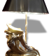 Lamp formed by a XVIII chenet