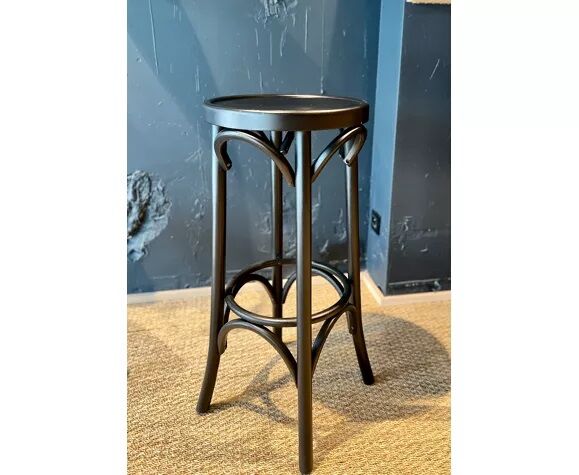 Set of 8 vintage wooden bar stools