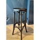 Set of 8 vintage wooden bar stools