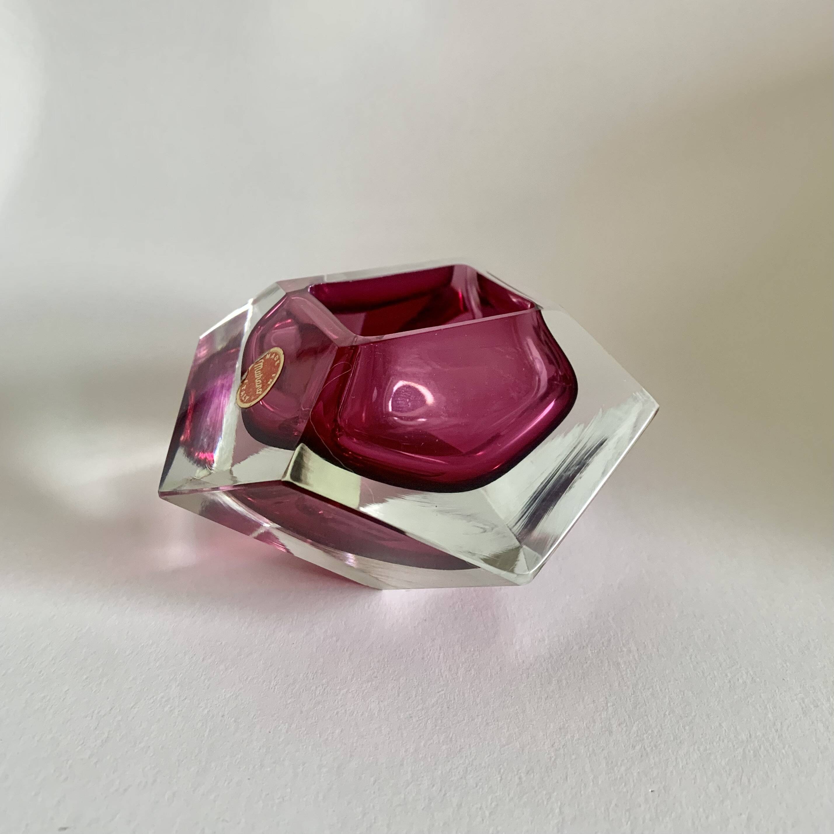 Cendrier de F. Poli pour Murano, Italie, années 1960