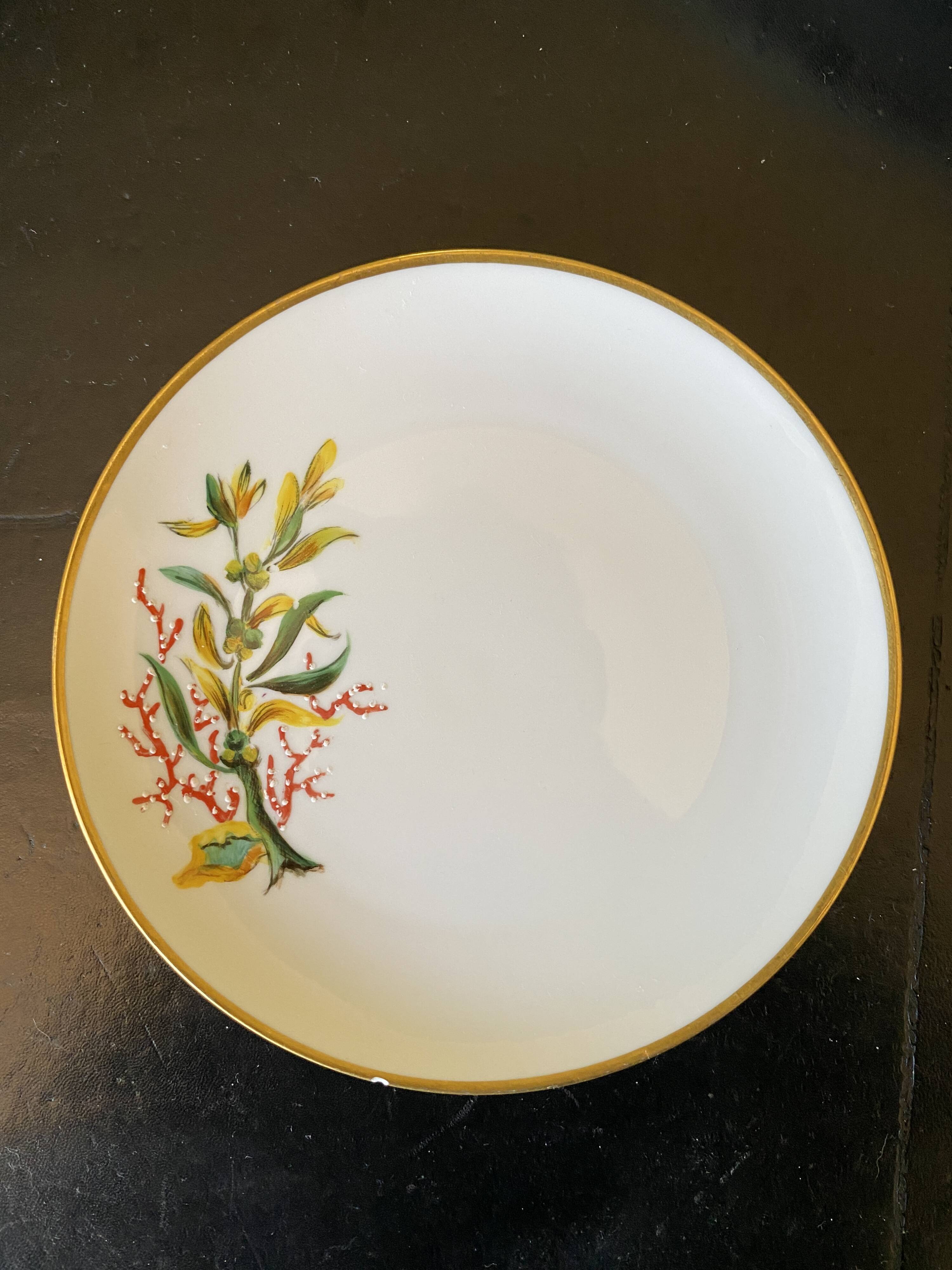 Service de table "Grand Large" Le Tallec Paris – Porcelaine peinte main