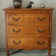 Commode campagnarde en chêne massif vintage