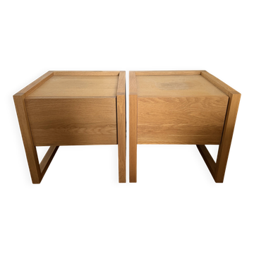 2 chevets / 2 bedside tables with storage HABITAT