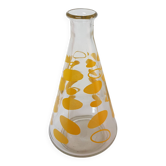 Carafe Décor Géométrique Jaune Vintage Années 60's 70's