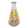 Vintage Yellow Geometric Decor Carafe 60's 70's