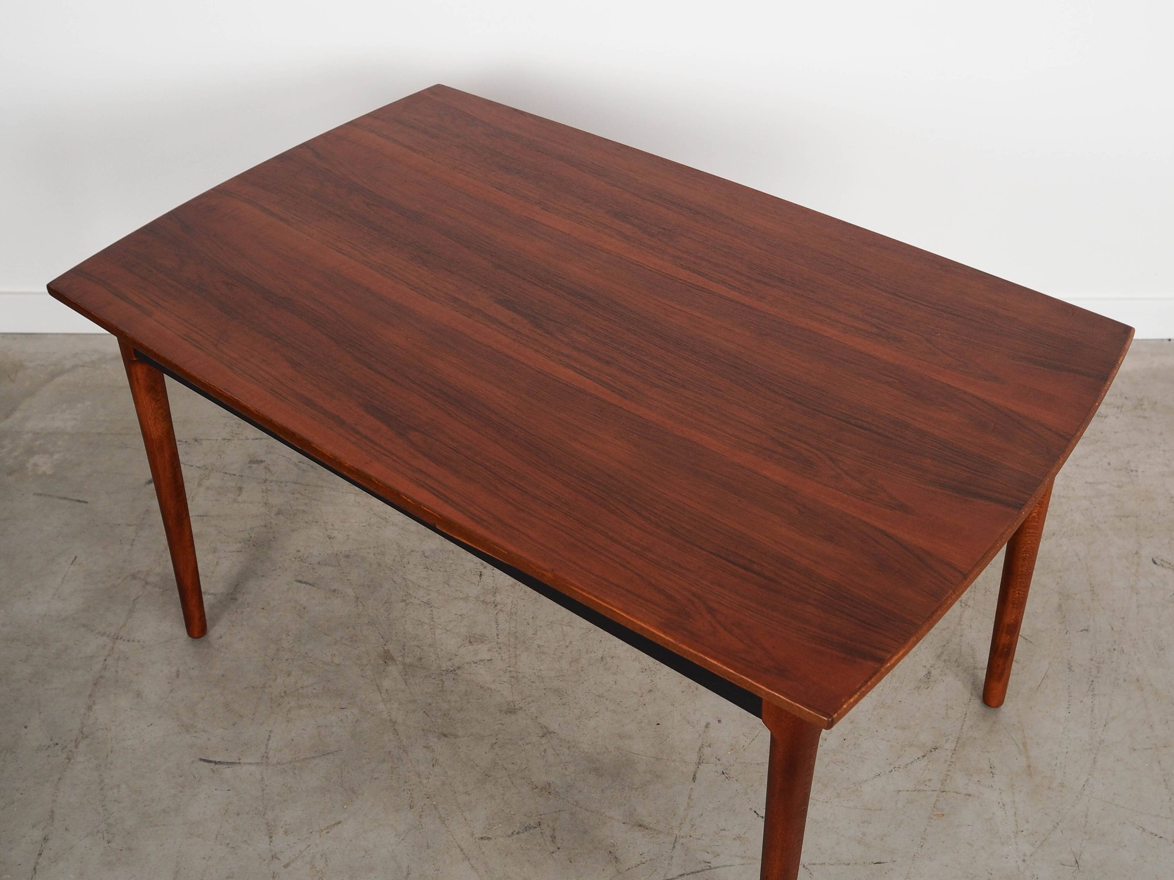 Walnut table, Danish design, 1970s, manufactured in Denmark