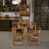 Set of 6 vintage 1960s 'Sleigh' chairs