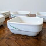 Set of 5 vintage bowls from Eva Air in porcelain from Noritake Japan