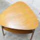 Guéridon / table basse tripode Bow Wood dessin Steiner pour Baumann 1960