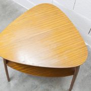 Guéridon / tripod coffee table Bow Wood design Steiner for Baumann 1960