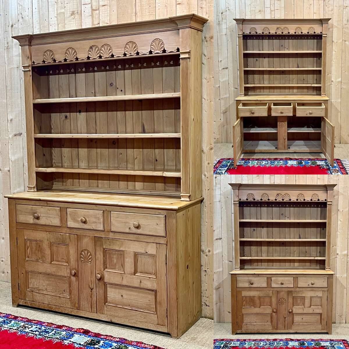 1950s English pine dresser