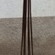 Antique wrought iron candle holder