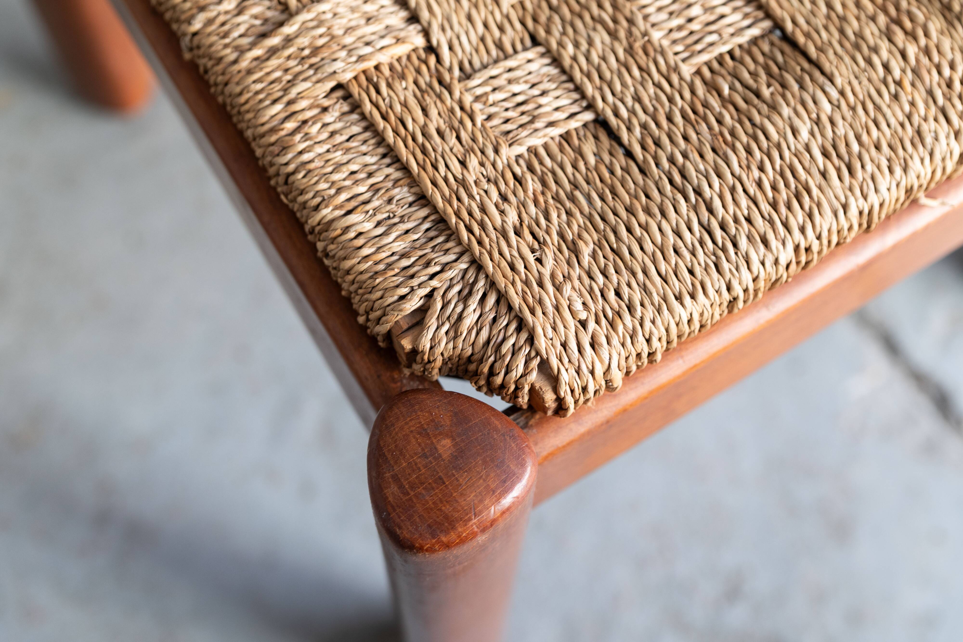 Rustic dining chairs, Italy, 1960's