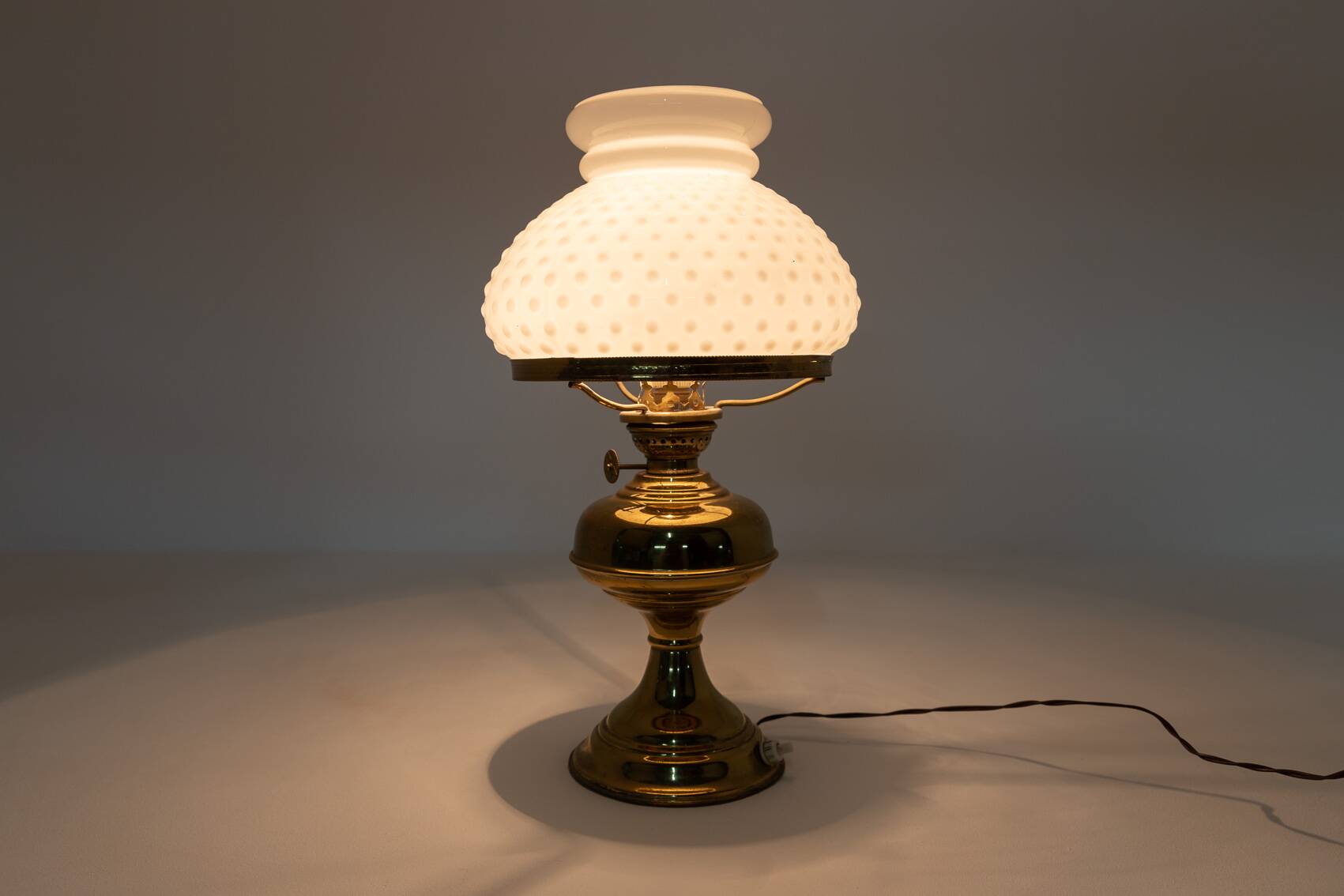 Mid-Century brass table lamp, 1950’s