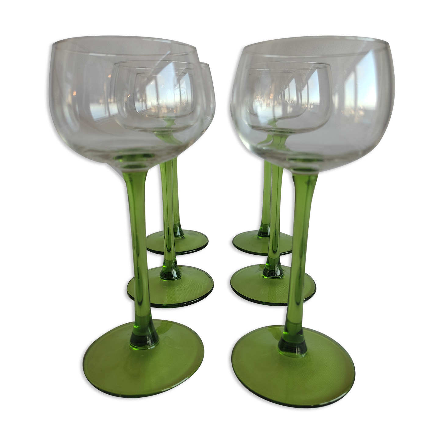 Lot wine glasses Alsace