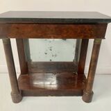 Empire style console with mirror back, 19th century