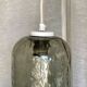 Vintage 1970 Murano glass cylindrical pendant light