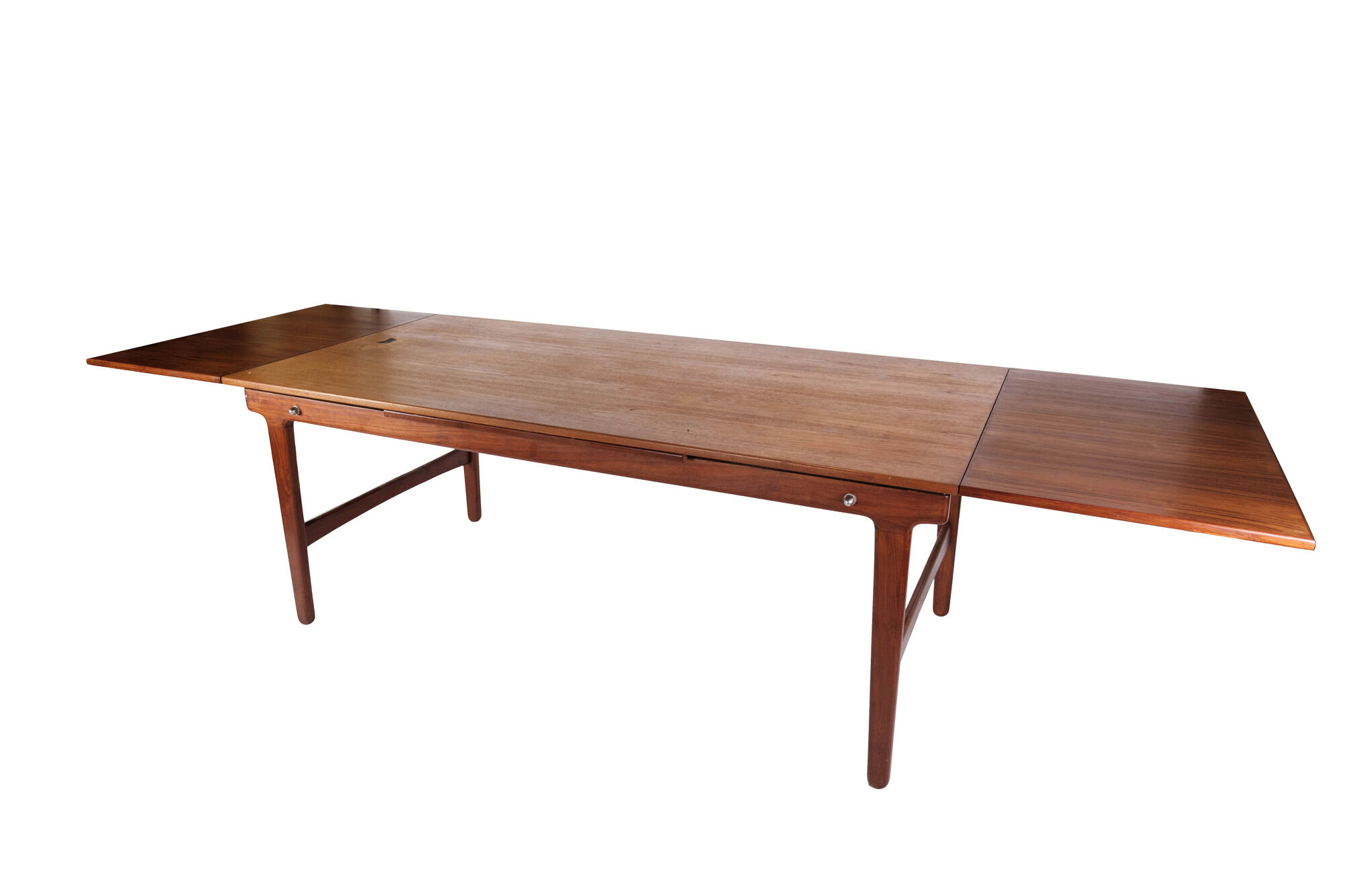 Table à manger en teck avec rallonges de design danois, années 1960