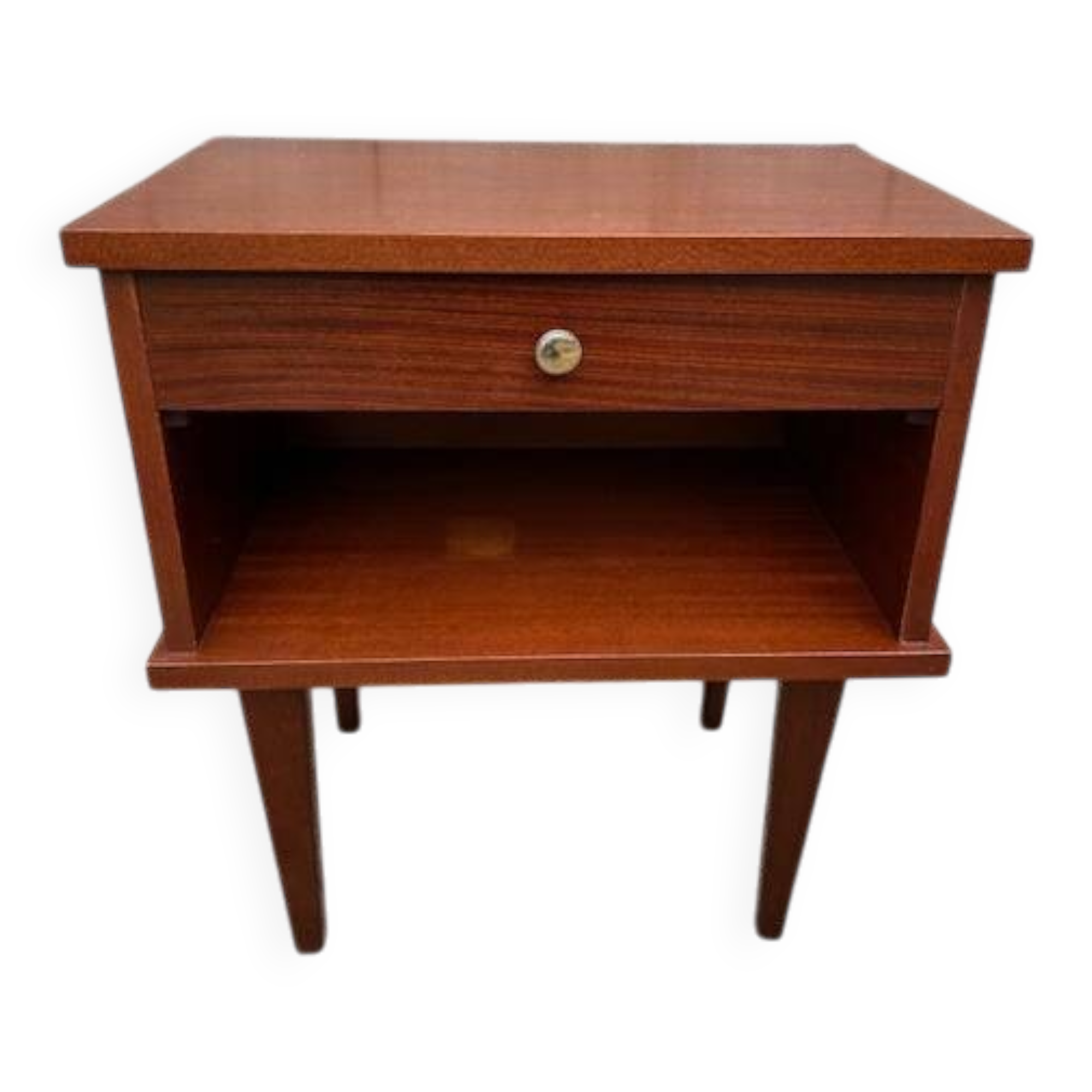 Vintage wooden bedside table