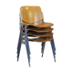 Set of four Piretti chairs for Castelli publishing house 1965'