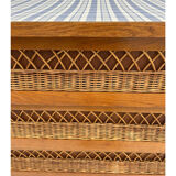 Vintage rattan chest of drawers