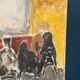 Original Danish Oil on Canvas“Figurative Composition” by Max Bilde