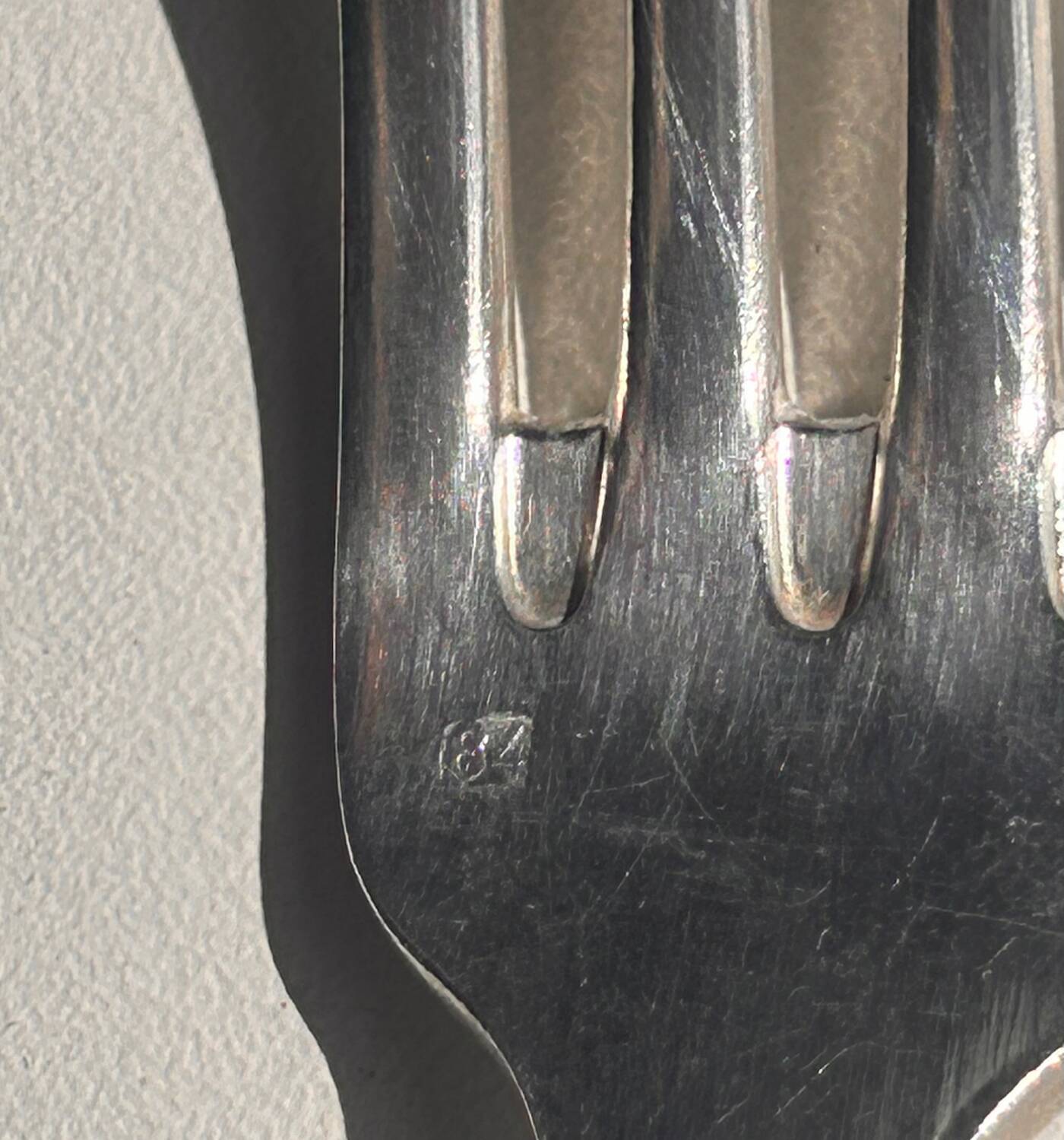 Silver-plated cutlery set by André Blanchet, early 20th century.