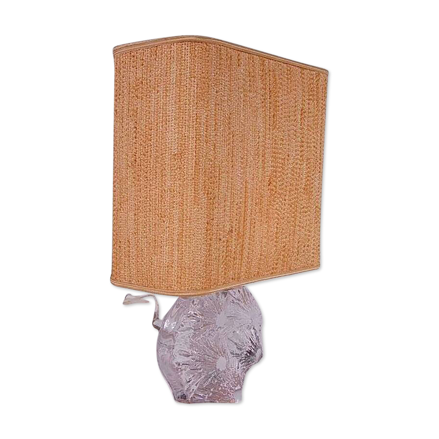 1970s Glass table lamp by Daum, France