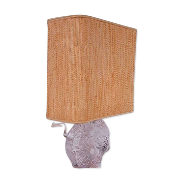 1970s Glass table lamp by Daum, France