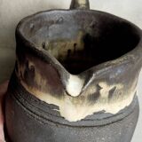 Enameled stoneware pitcher