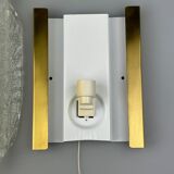 60s 70s wall lamp Fischer Leuchten Germany Wall Sconce Ice Glass Design