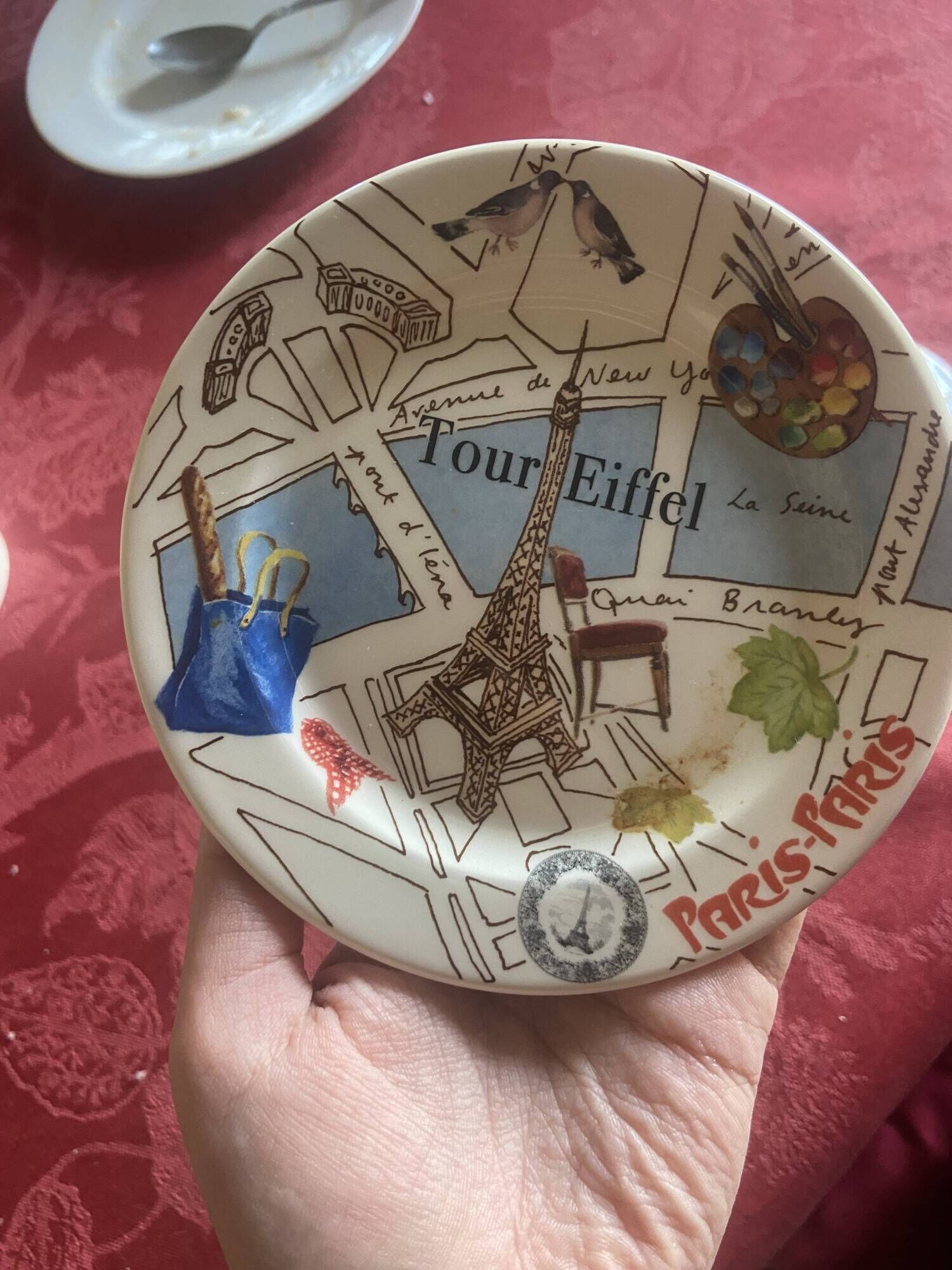 Pair of bread plates Gien