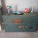 Vintage metal trunk of the 60s