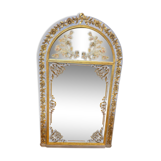 19th century woodwork mirror 82x140cm
