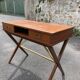 Scandinavian 60s teak desk with 2 drawers.