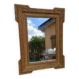 Wood and gilded Stuk mirror 19th