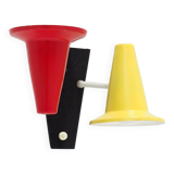 Small Italian Vintage Wall Lamp with Colorful Shades