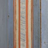 Folk art painted bridal armoire