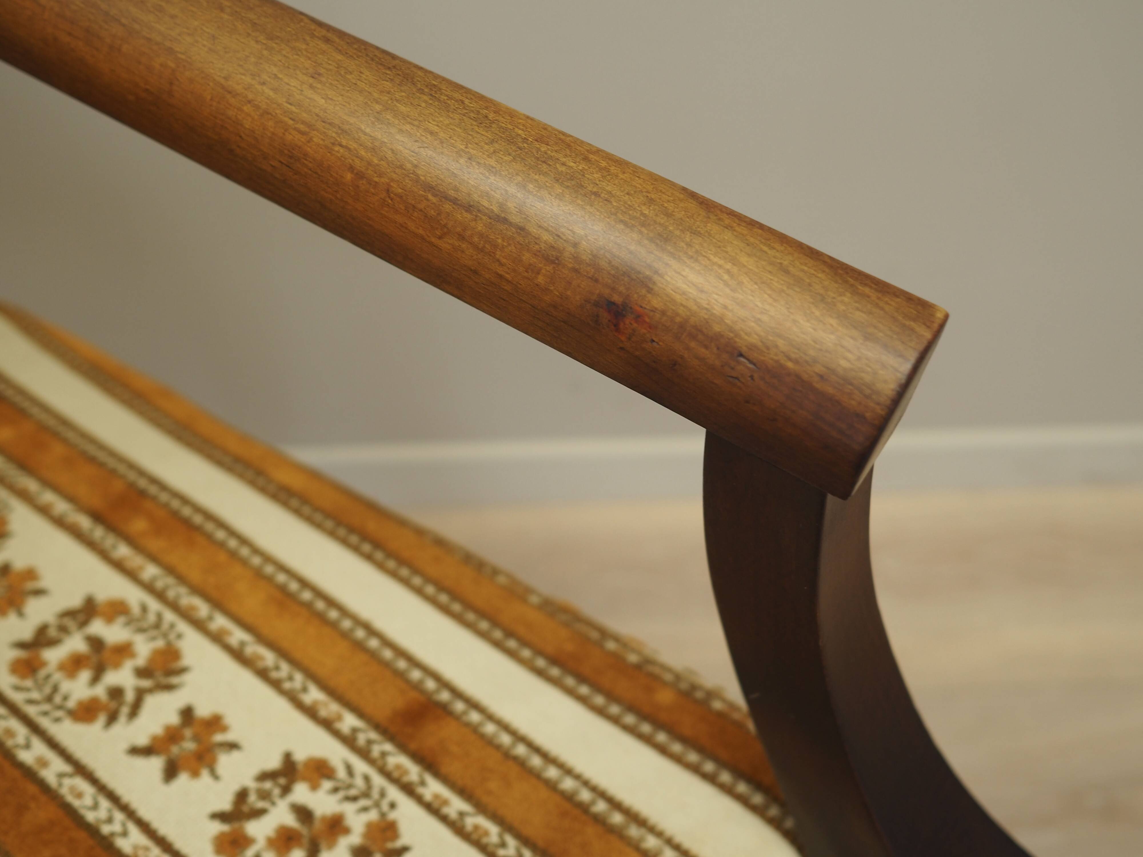 Mahogany armchair, Danish design, 1970s, production: Denmark