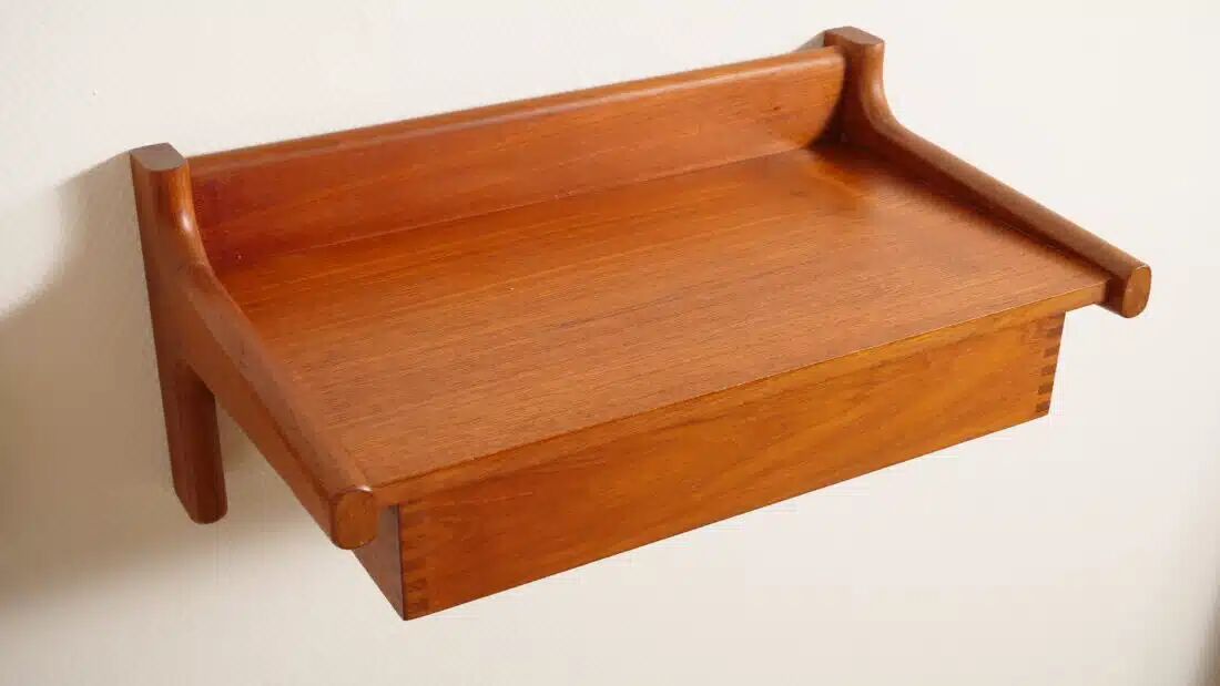 Set of Danish floating bedside tables | Teak | Vintage